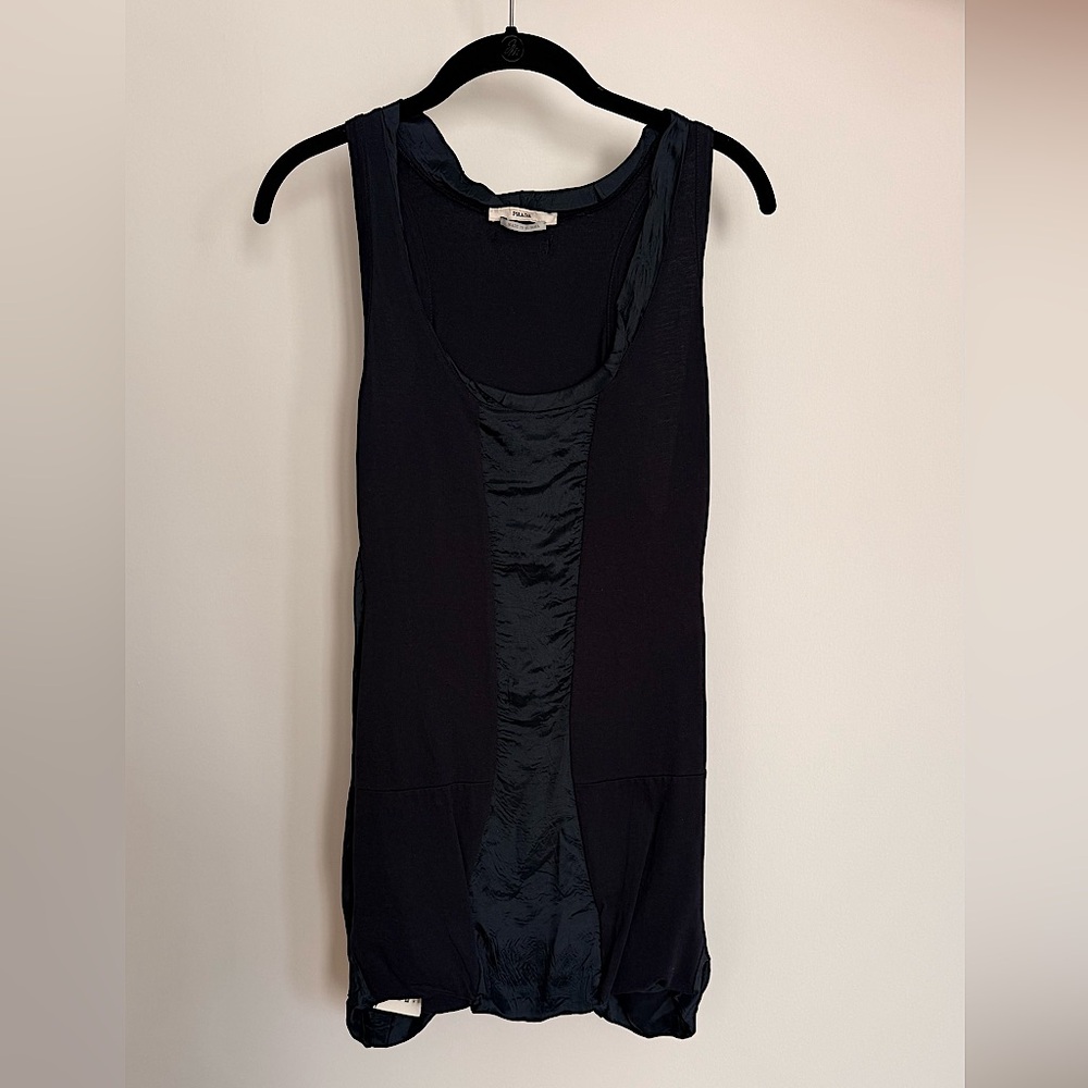 PRADA Women's Black Navy Sleeveless Top